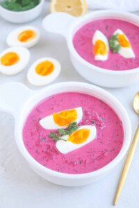 Cold hydrating foods Polish Chłodnik (Cold Beet Soup)