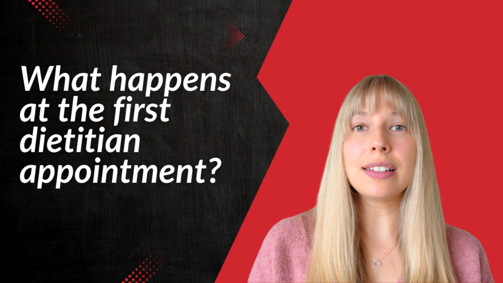 first dietitian and nutritionist appointment