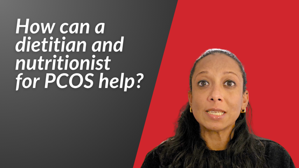 How can a dietitian and nutritionist help manage PCOS